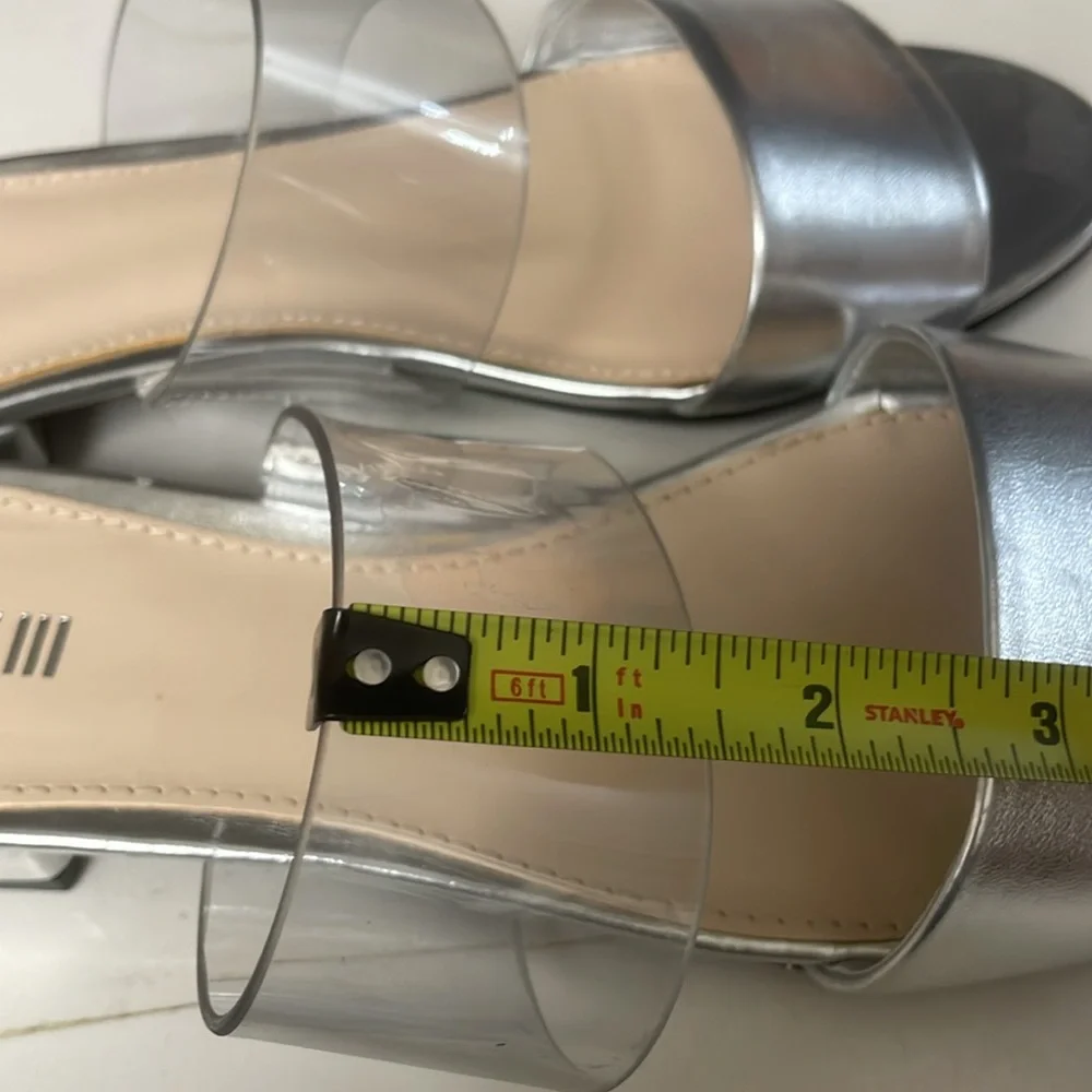 Bar III  Women Dreamer Slide Sandals, Silver